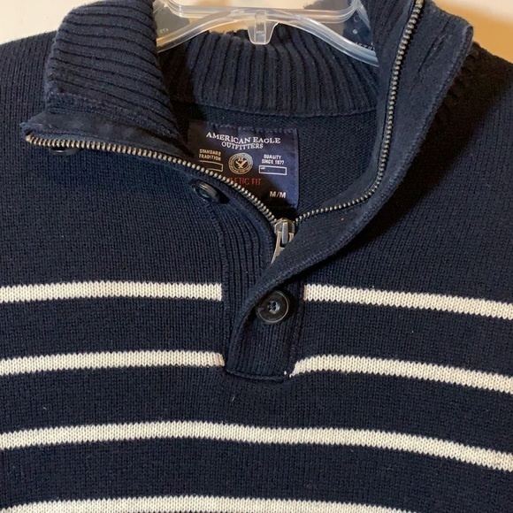 American Eagle Turtleneck Polo Sweater, M - Picture 2 of 8